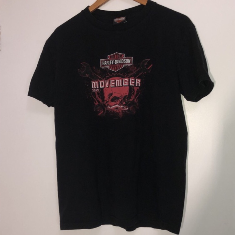 SOLD Vintage Harley Davidson 2012 Movember Shirt - Picture 2 of 6